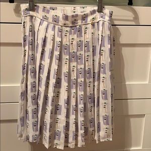 Anthropologie pleated skirt